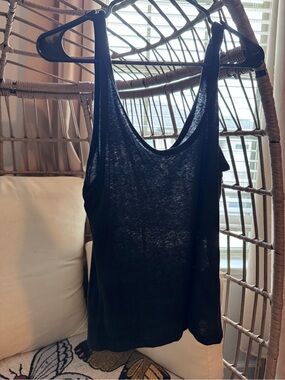 Abercrombie & Fitch Black Scoop-Neck Tank Top